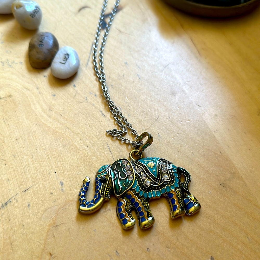 Elephant necklace. Pretty